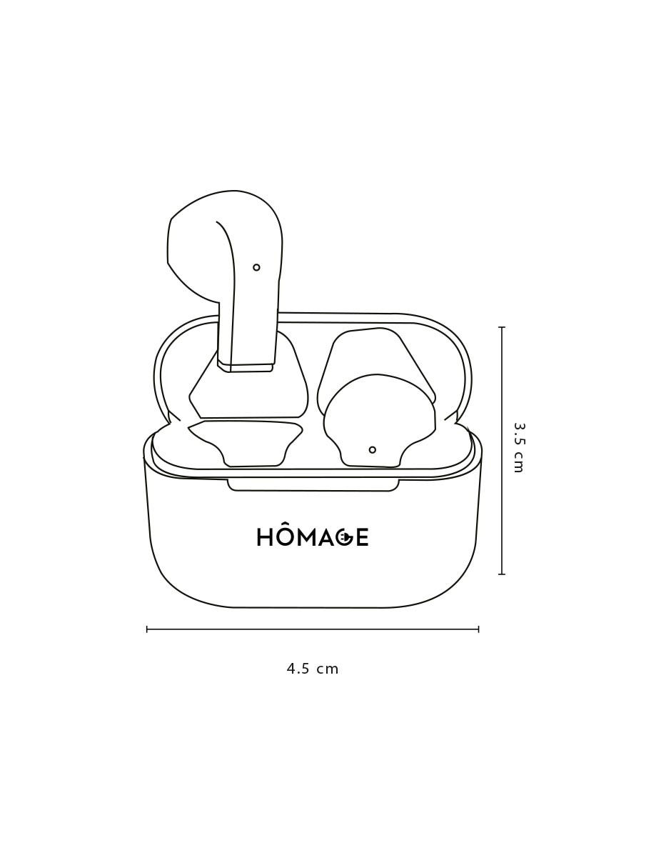 Audífonos In-Ear HÔMAGE HE-S93112657 inalámbricos 3