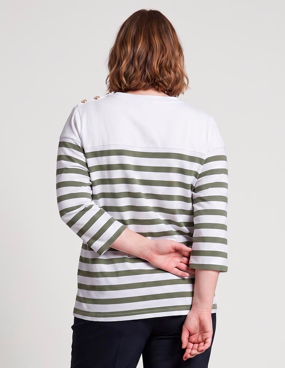 Playera manga larga cuello redondo mujer 2