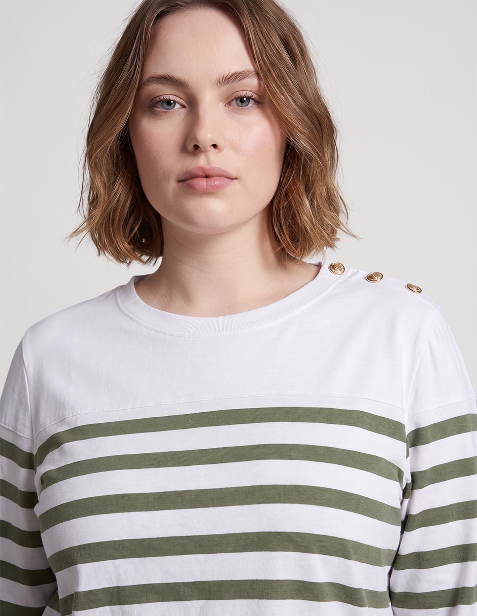 Playera manga larga cuello redondo mujer 3