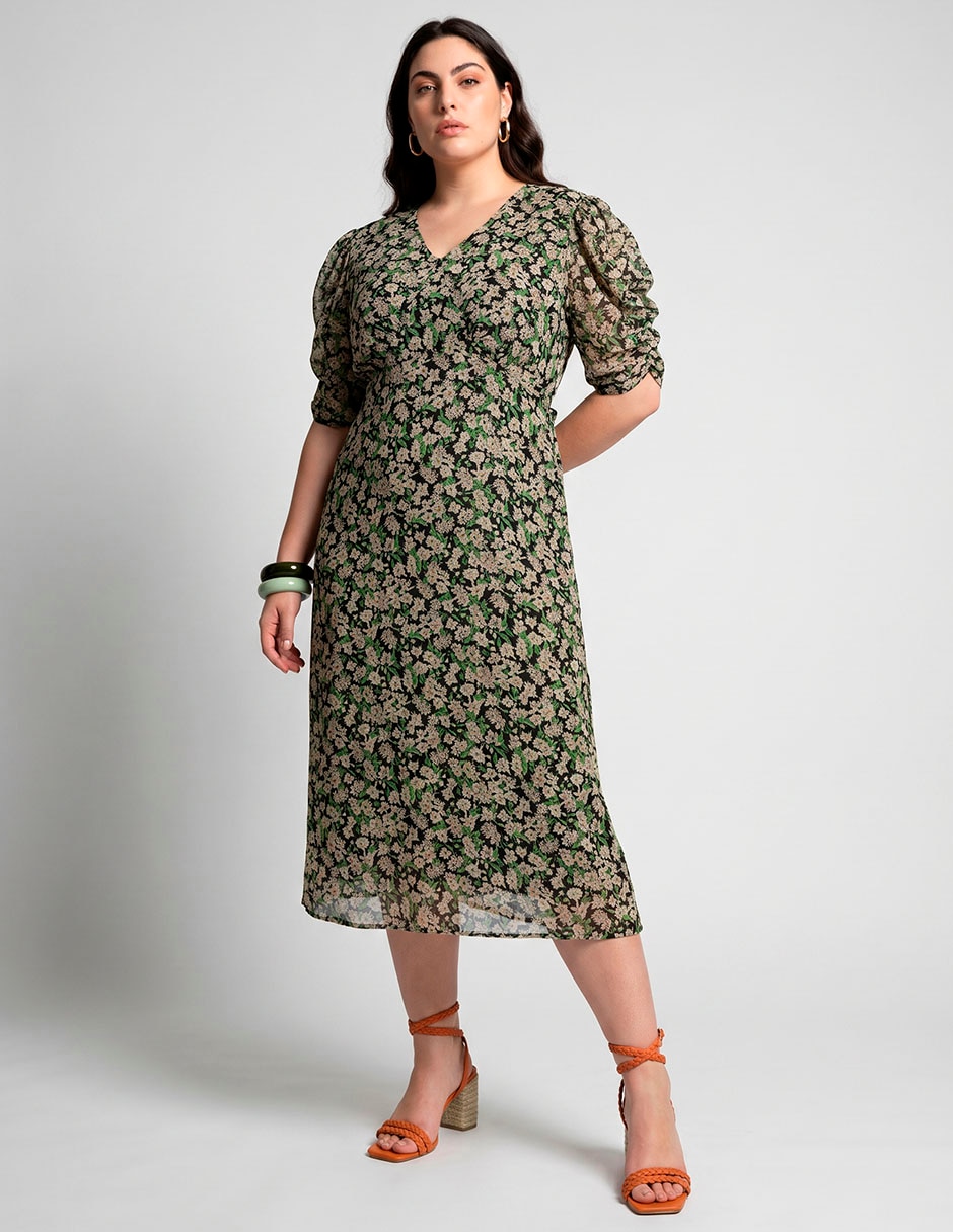 Vestido midi casual para mujer Vestido midi casual para mujer