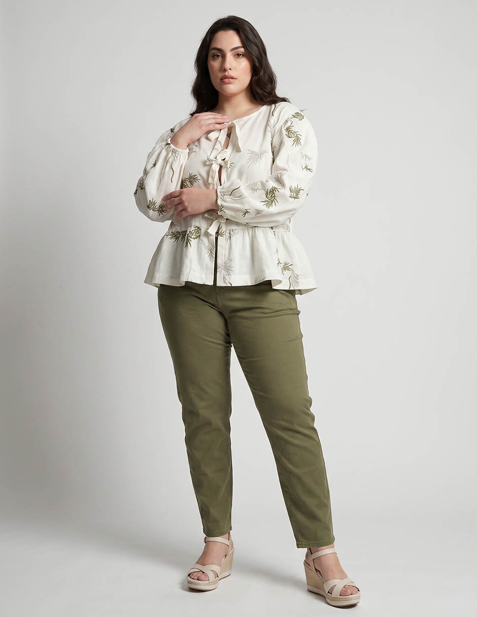 Blusa Weekend Plus manga larga para mujer