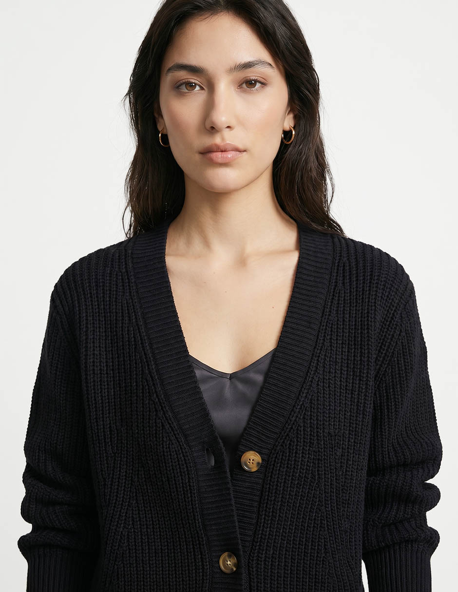 Suéter cuello V para mujer 2