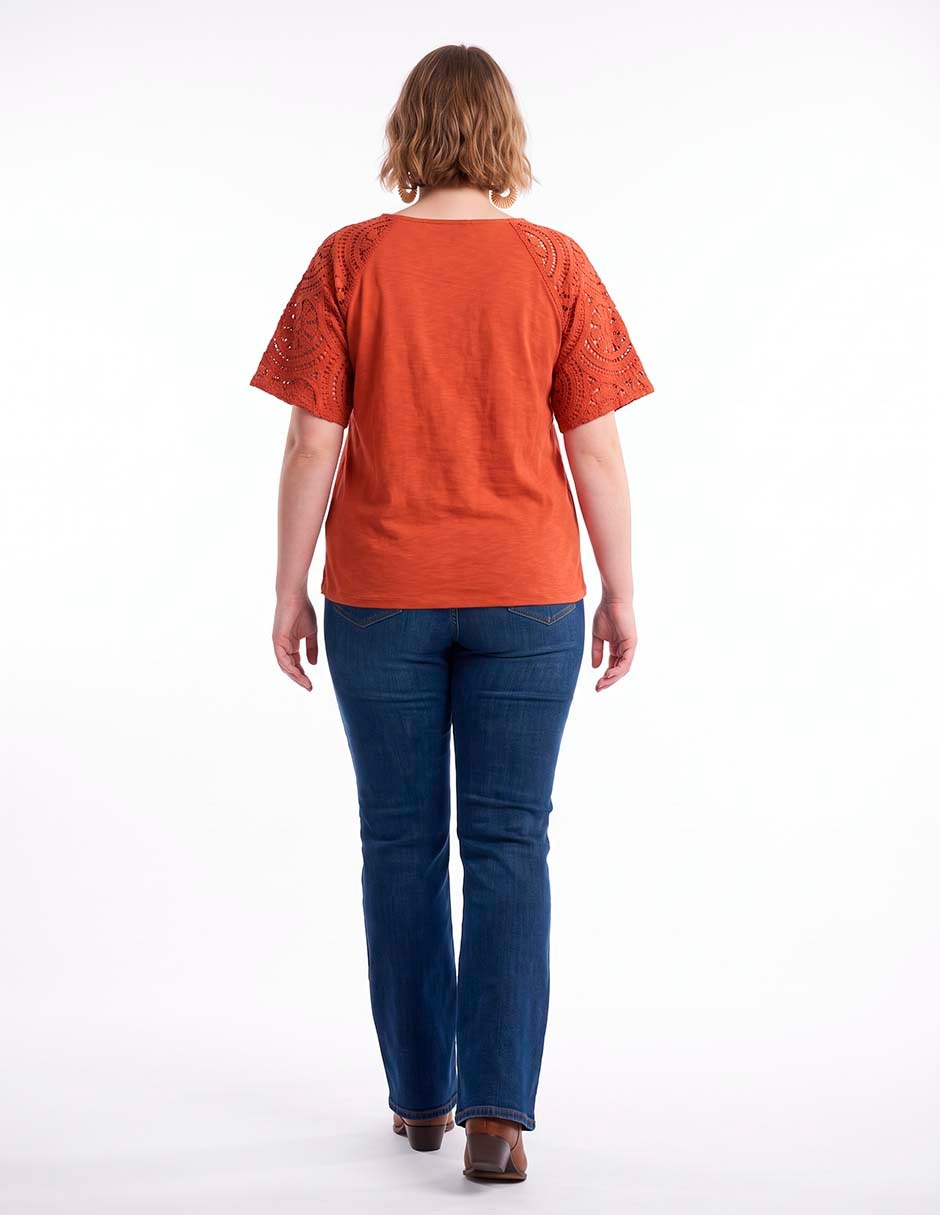 Blusa marga al codo para mujer 3