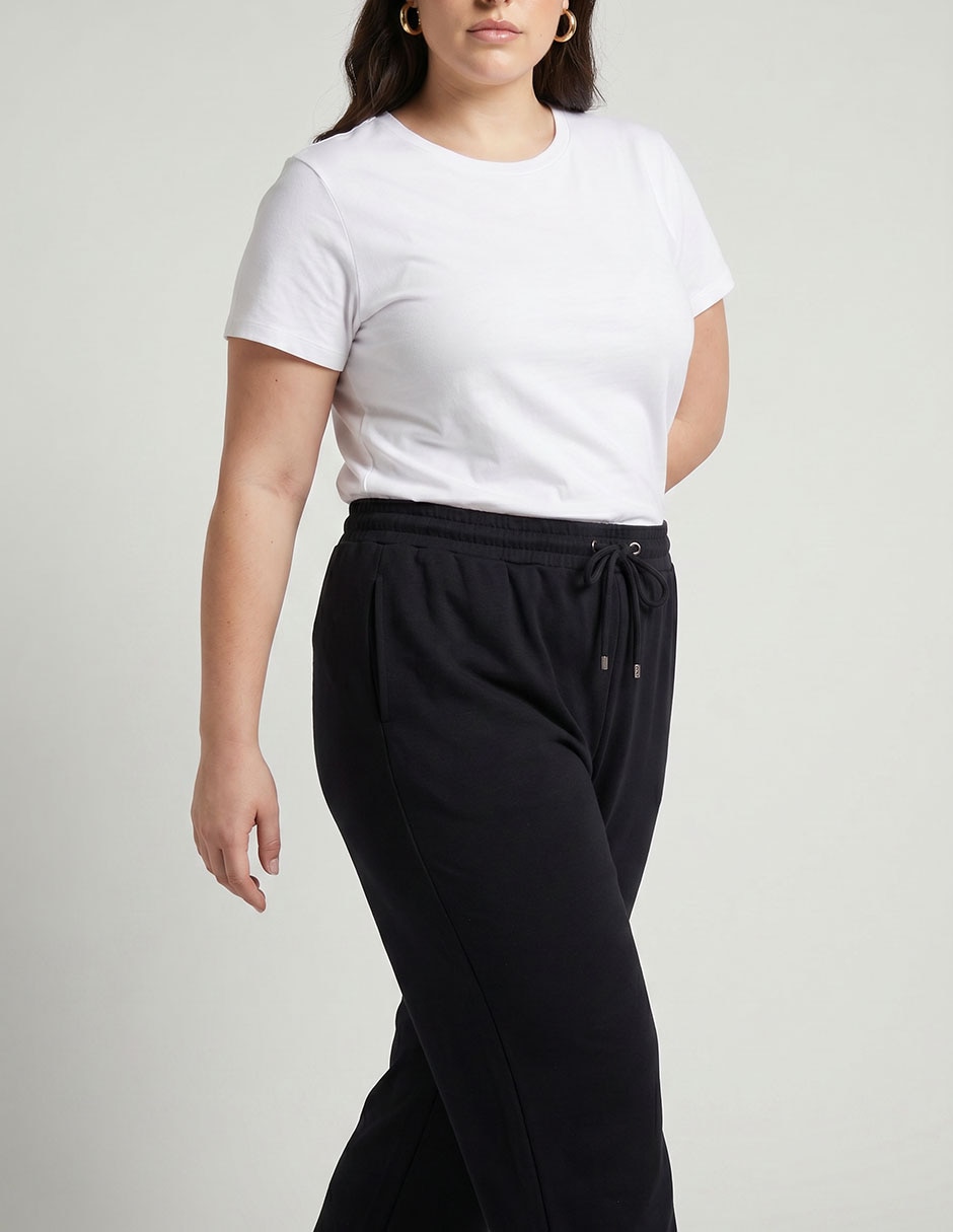 Pants regular con jareta para mujer 3