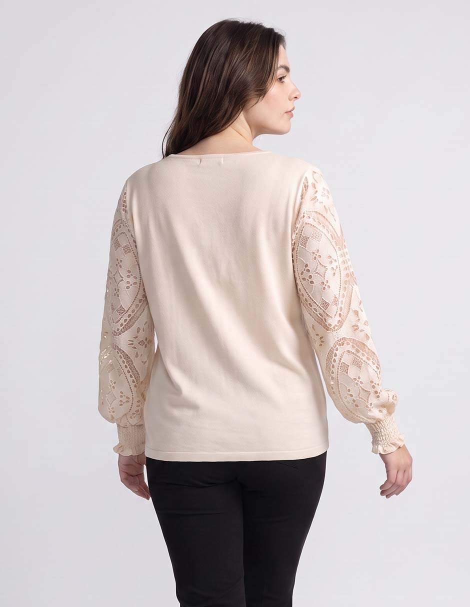 Suéter cuello v para mujer 3