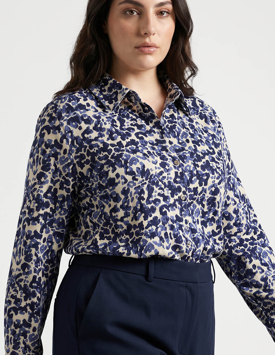 Blusa weekend plus manga larga para mujer