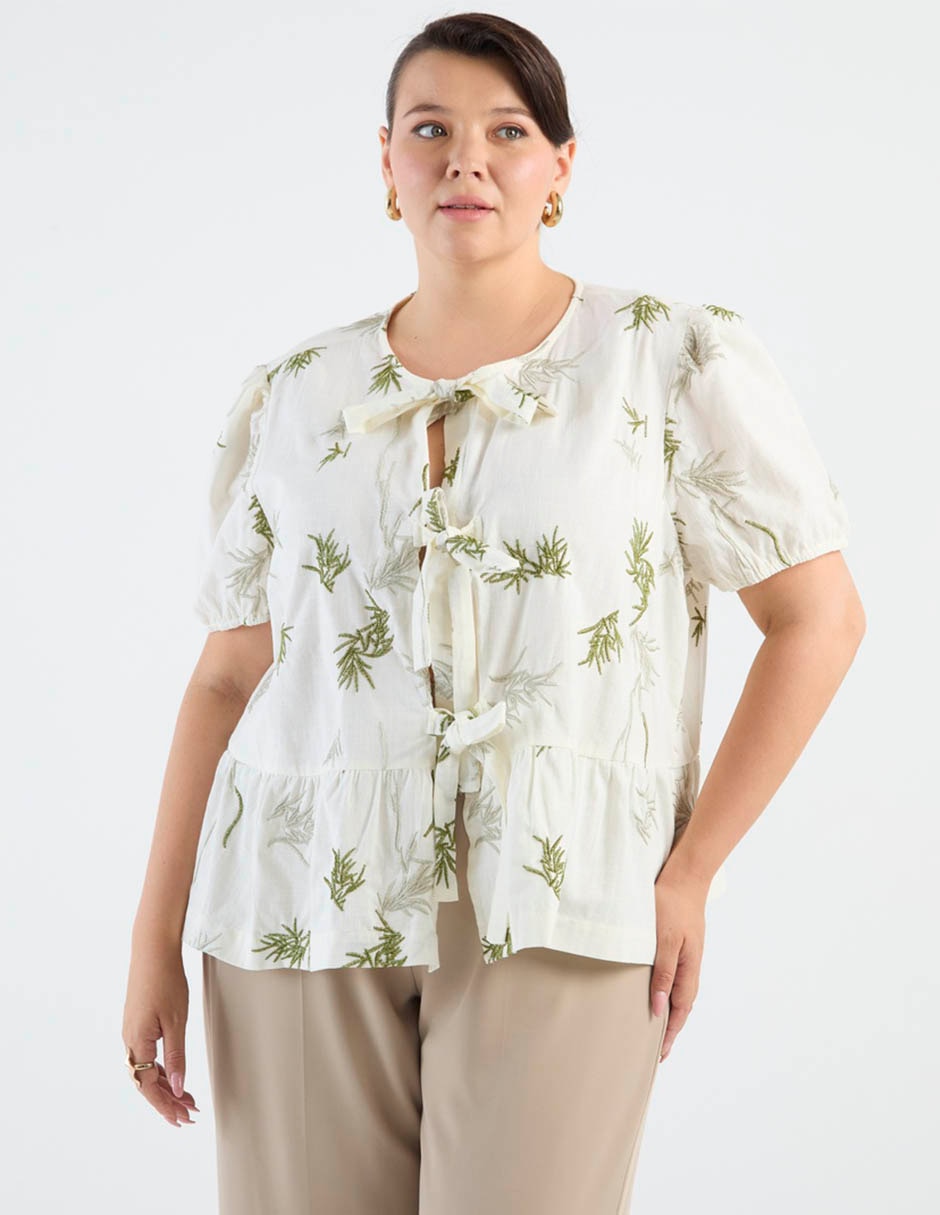 Blusa Weekend Plus manga corta para mujer