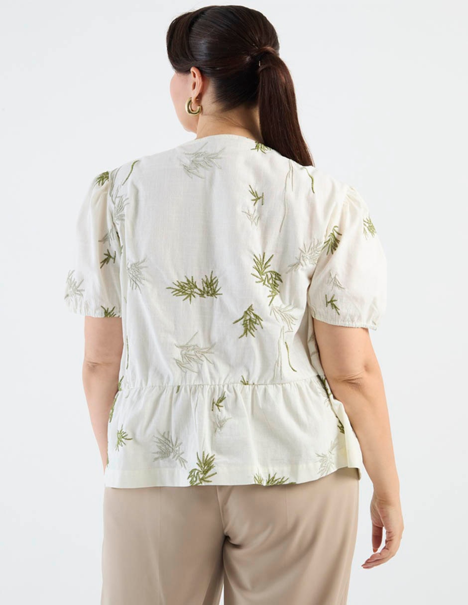 Blusa Weekend Plus manga corta para mujer
