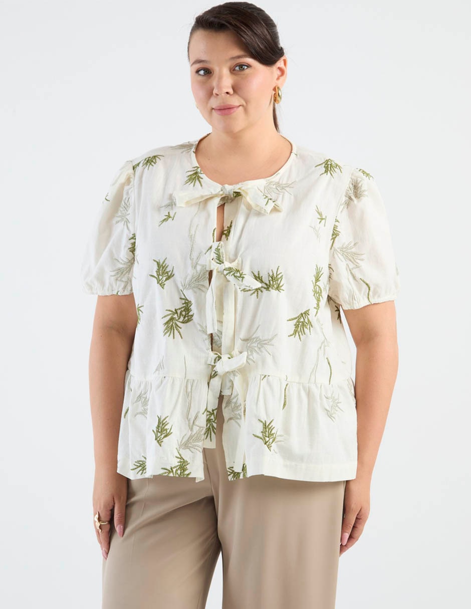 Blusa Weekend Plus manga corta para mujer
