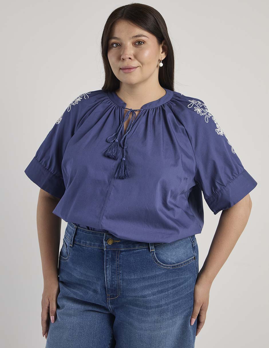 Blusa Weekend Plus manga al codo para mujer