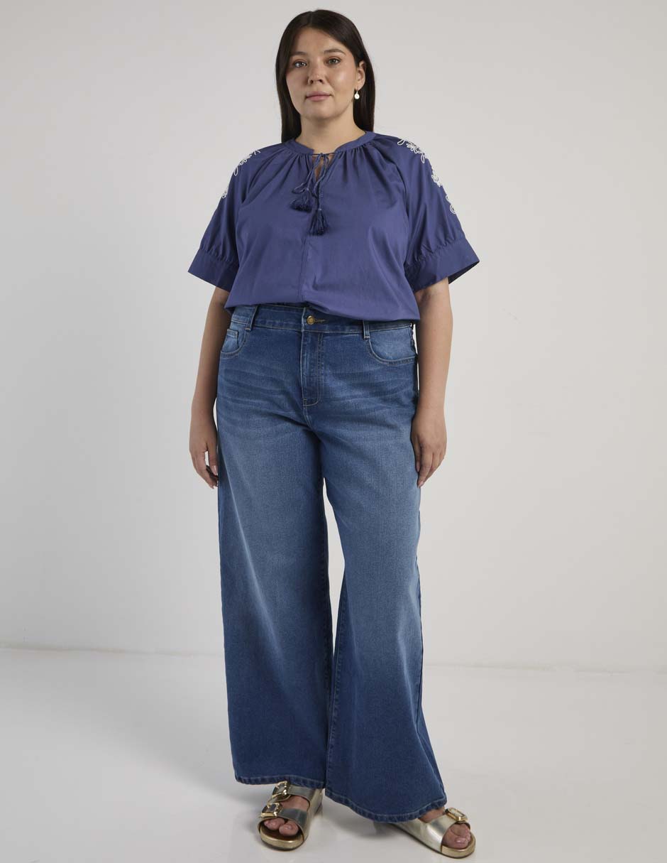 Blusa Weekend Plus manga al codo para mujer