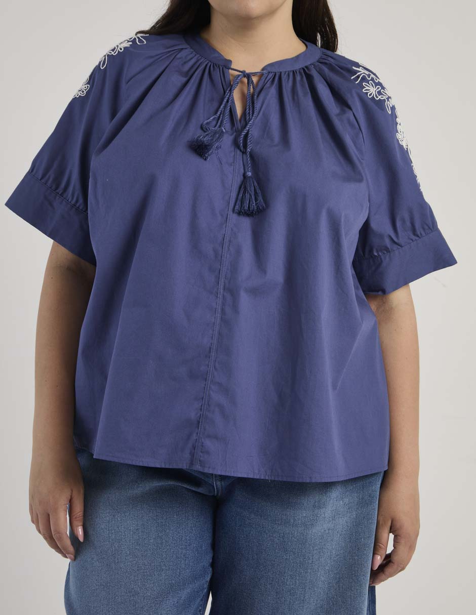 Blusa Weekend Plus manga al codo para mujer