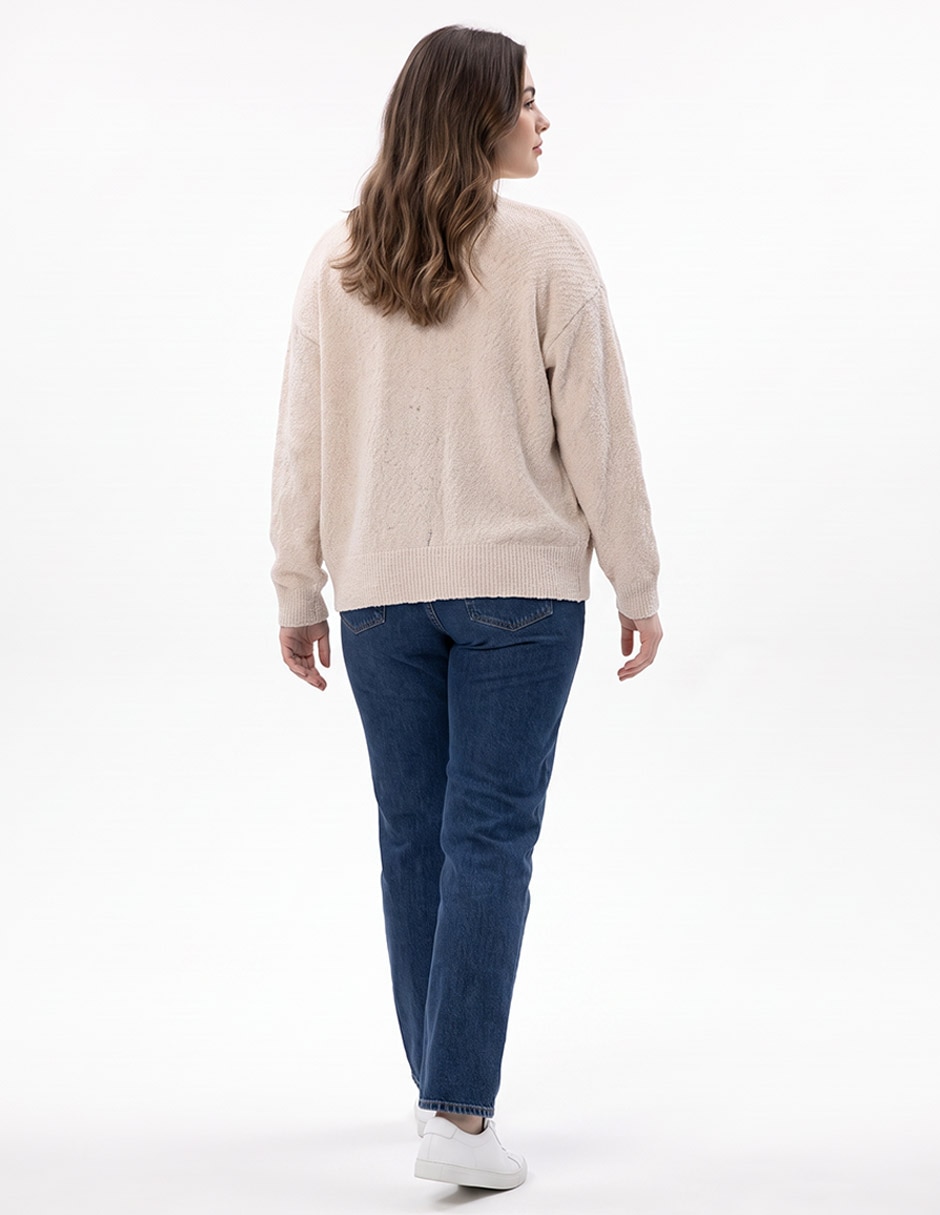 Suéter cuello abierto para mujer 2