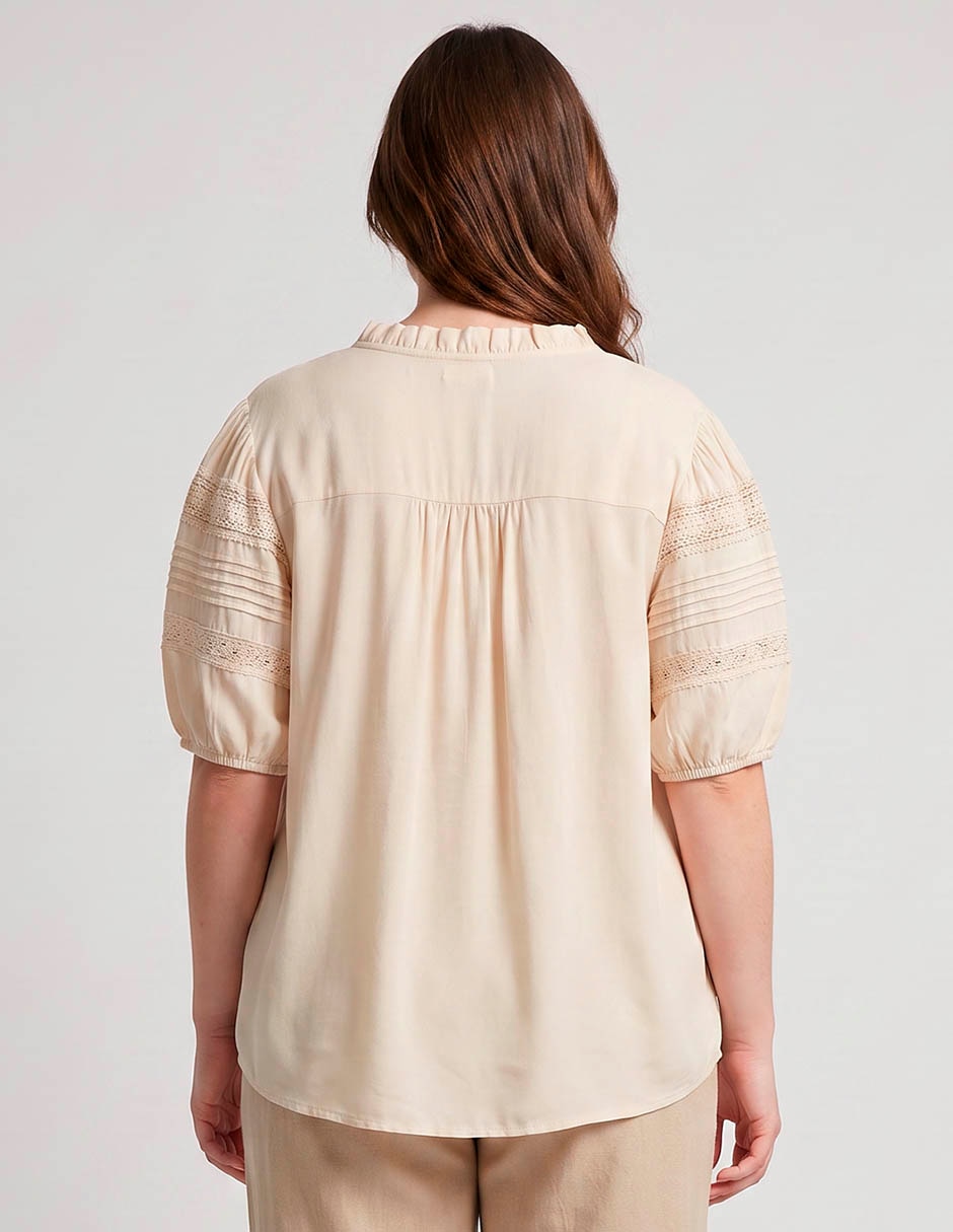 Blusa Weekend Plus manga al codo para mujer