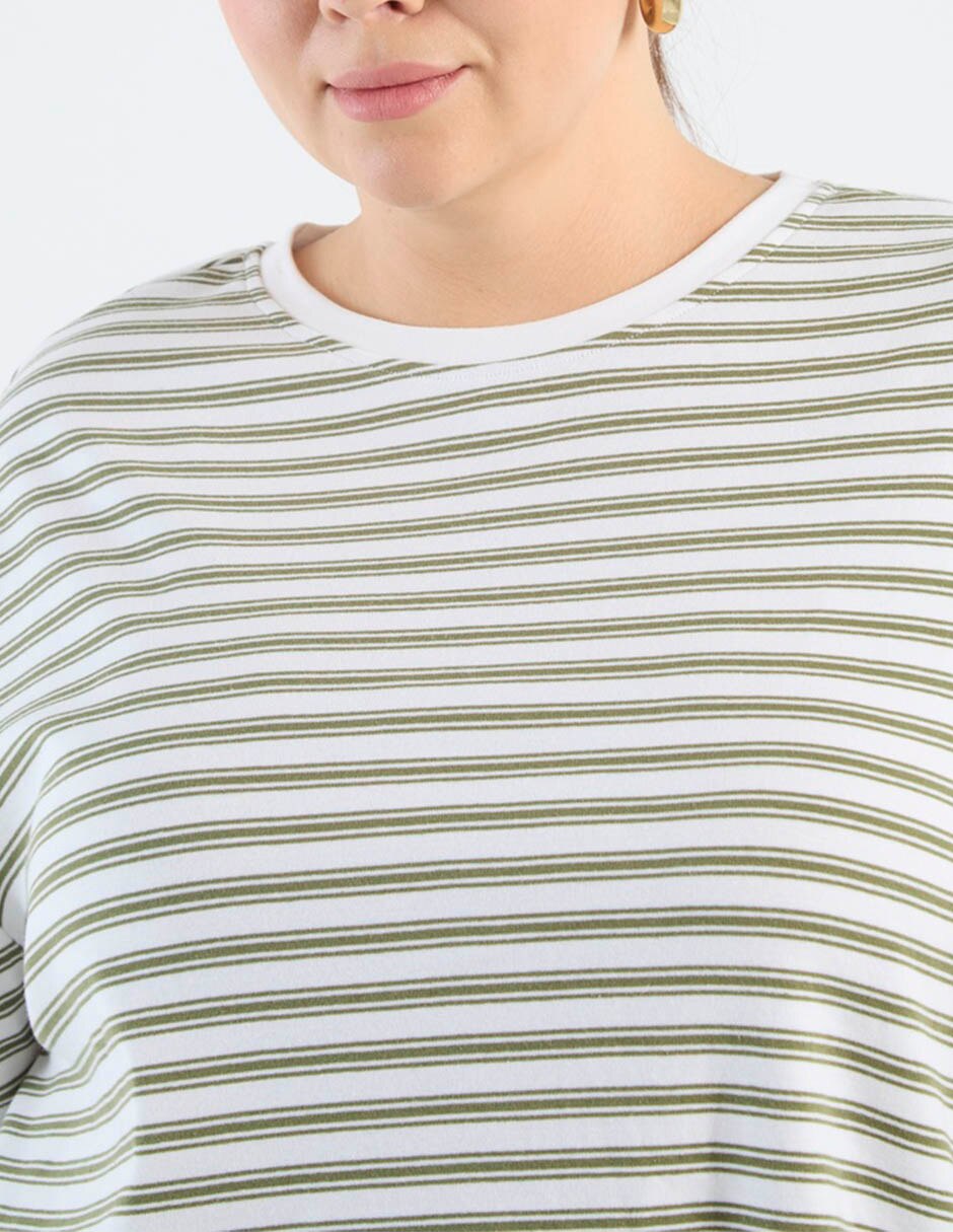 Playera manga corta cuello redondo mujer 4