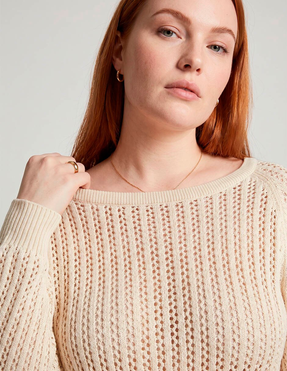 Suéter cuello redondo para mujer 2