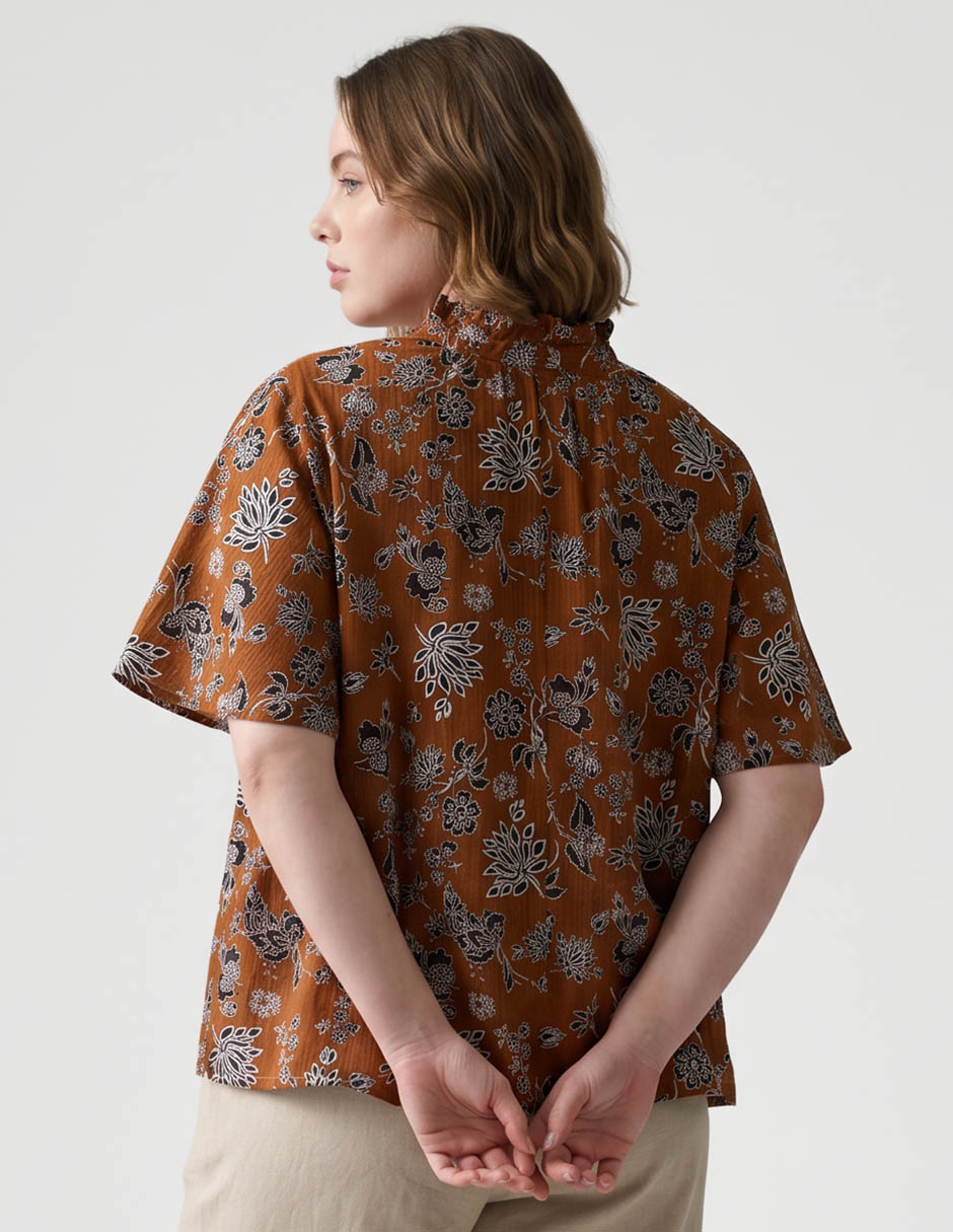 Blusa manga al codo para mujer 3
