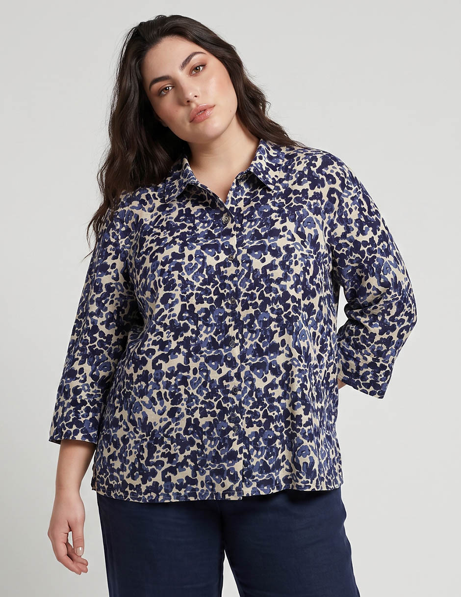 Blusa weekend plus manga 3/4 para mujer