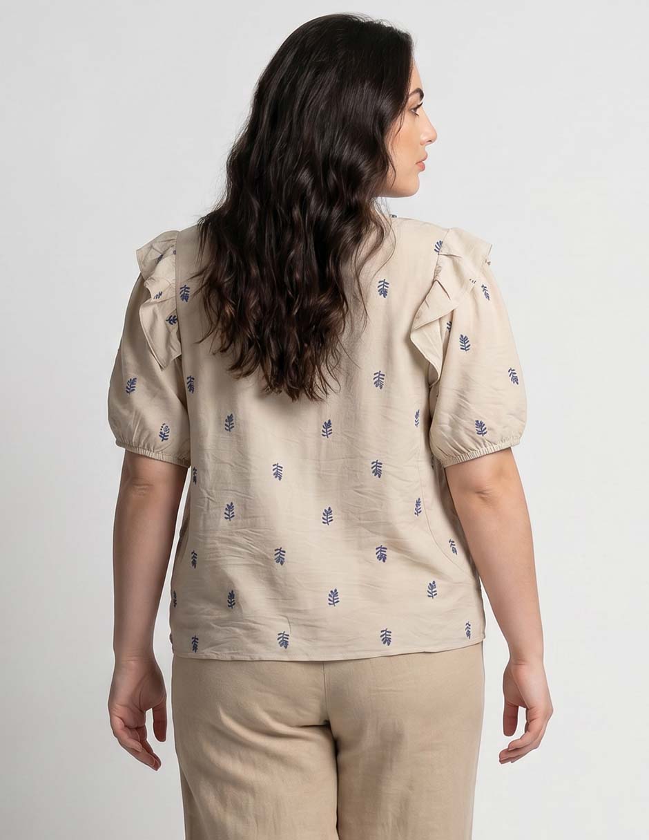 Blusa manga corta para mujer 2