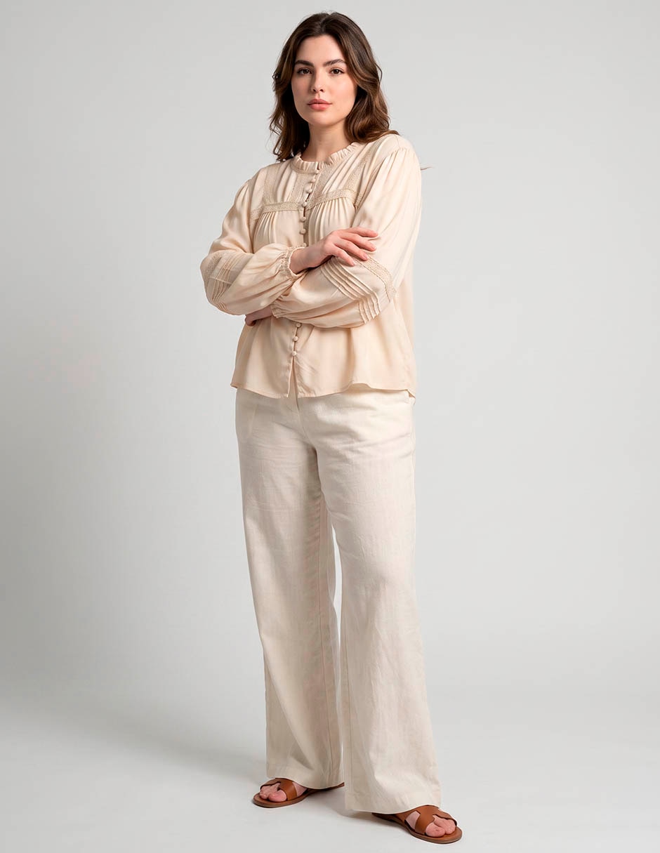 Blusa Weekend Plus manga larga para mujer