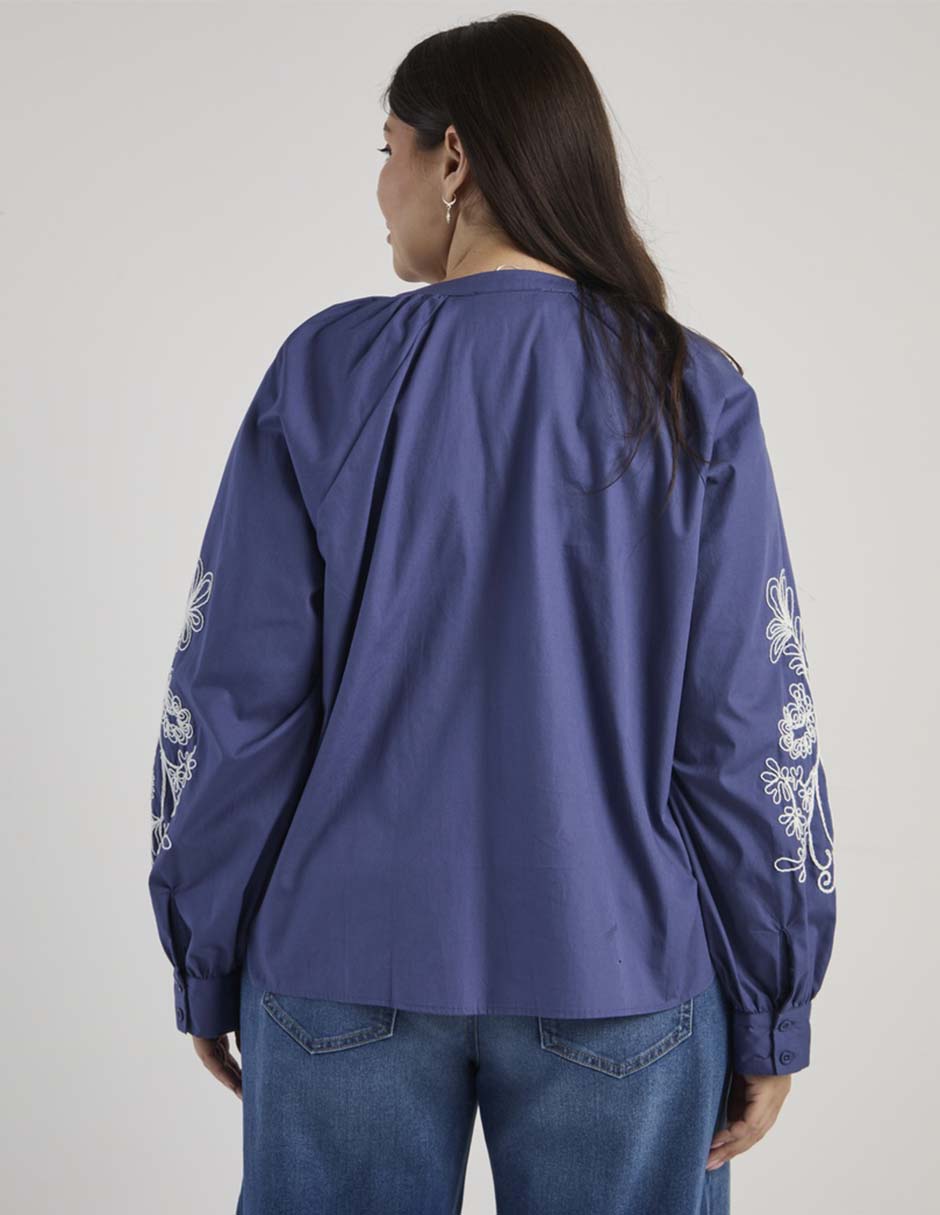 Blusa Weekend Plus manga larga para mujer