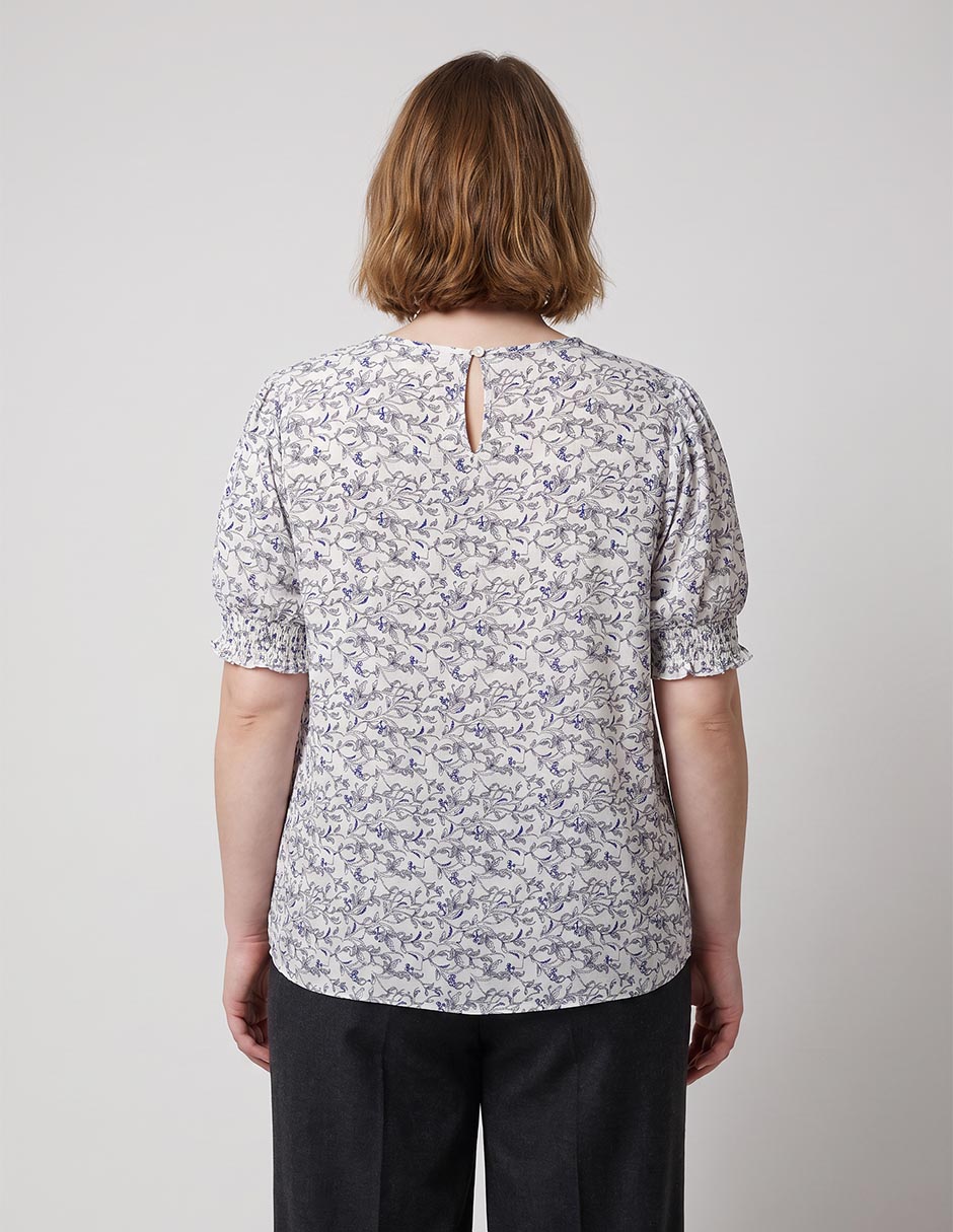 Blusa manga corta para mujer 4