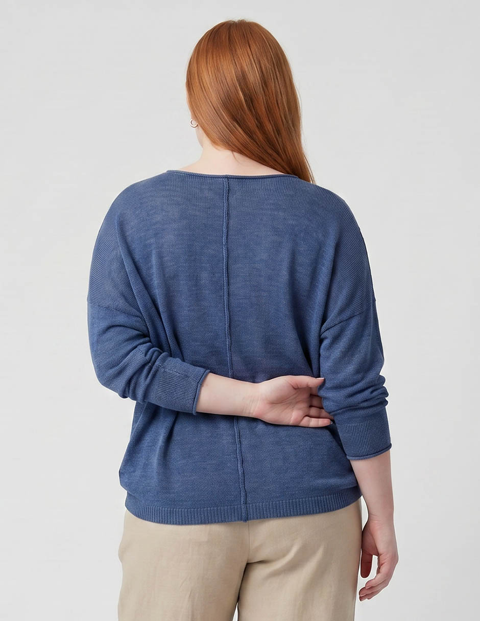 Suéter cuello redondo para mujer 3