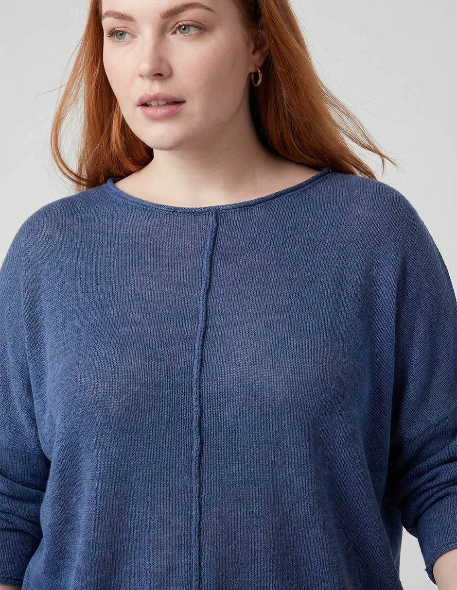 Suéter cuello redondo para mujer 2