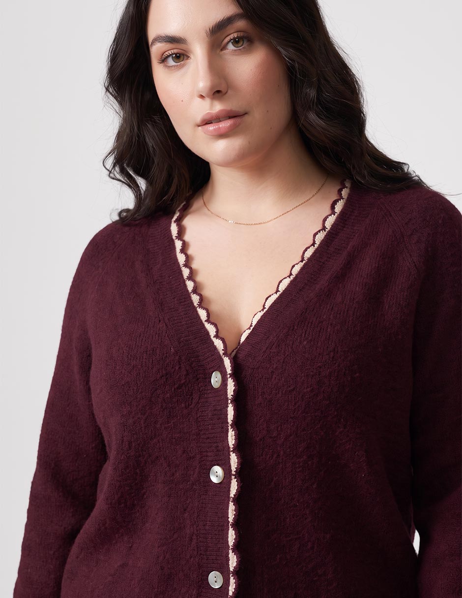 Suéter cuello V para mujer 2