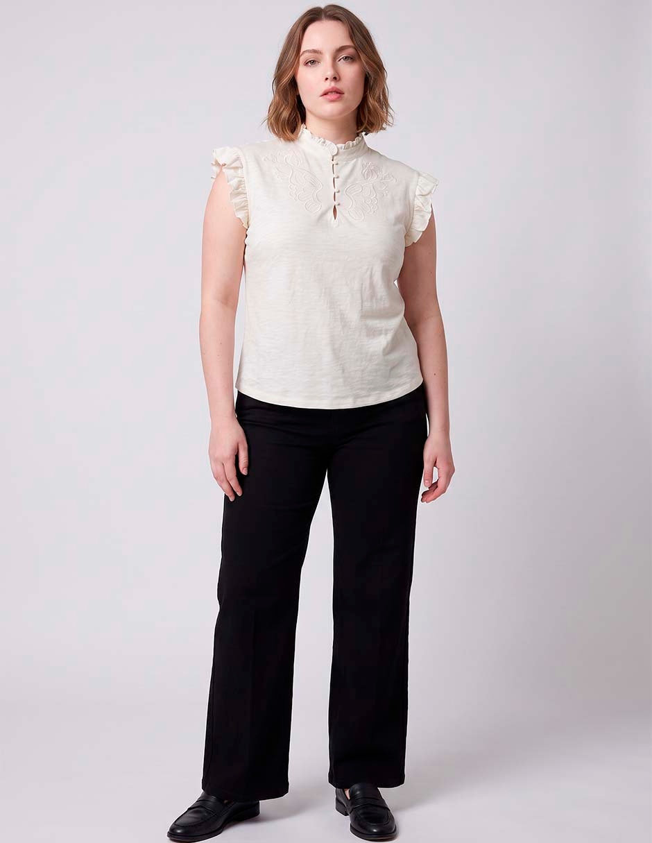 Blusa manga corta para mujer 3
