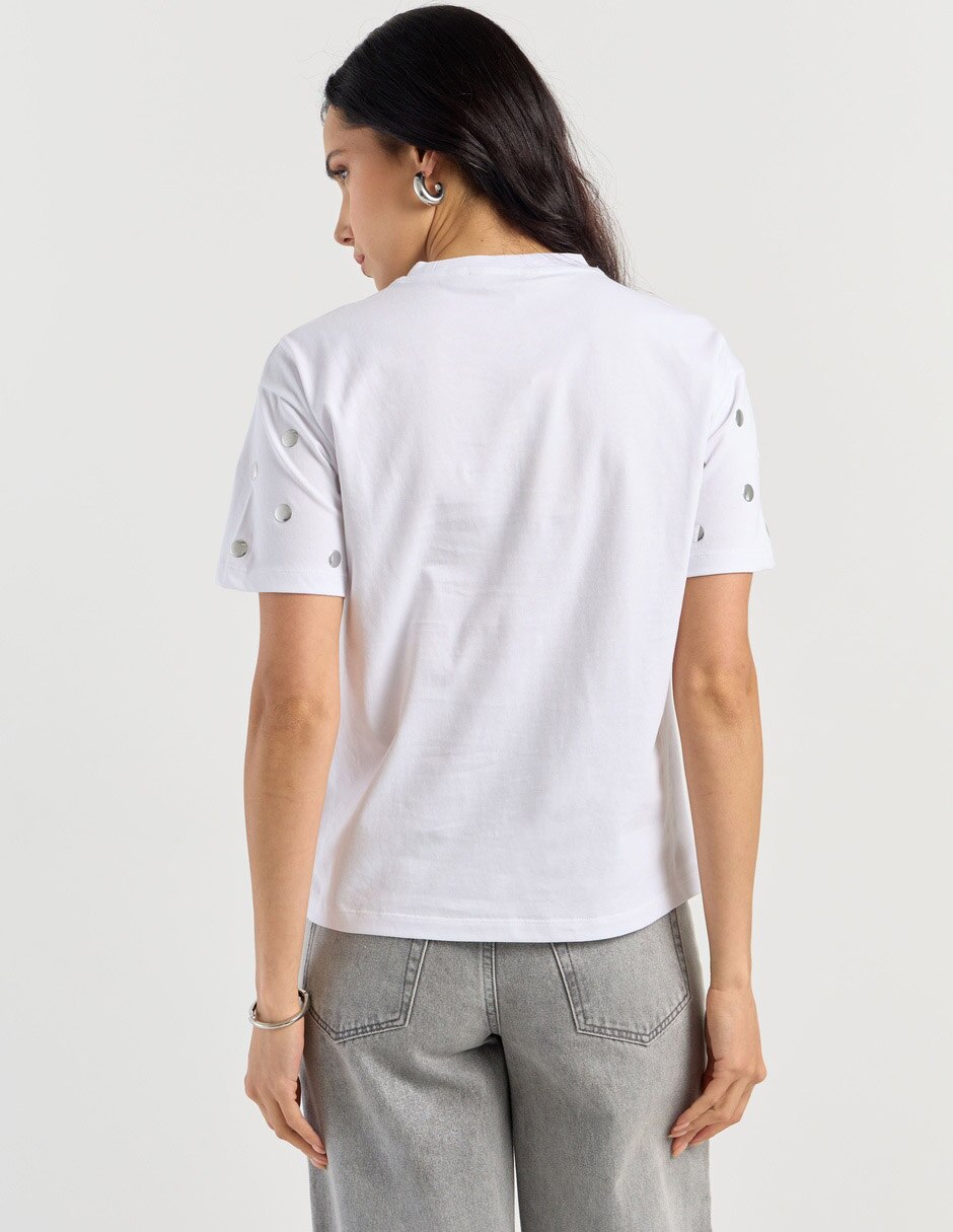 Playera manga corta cuello redondo mujer 2