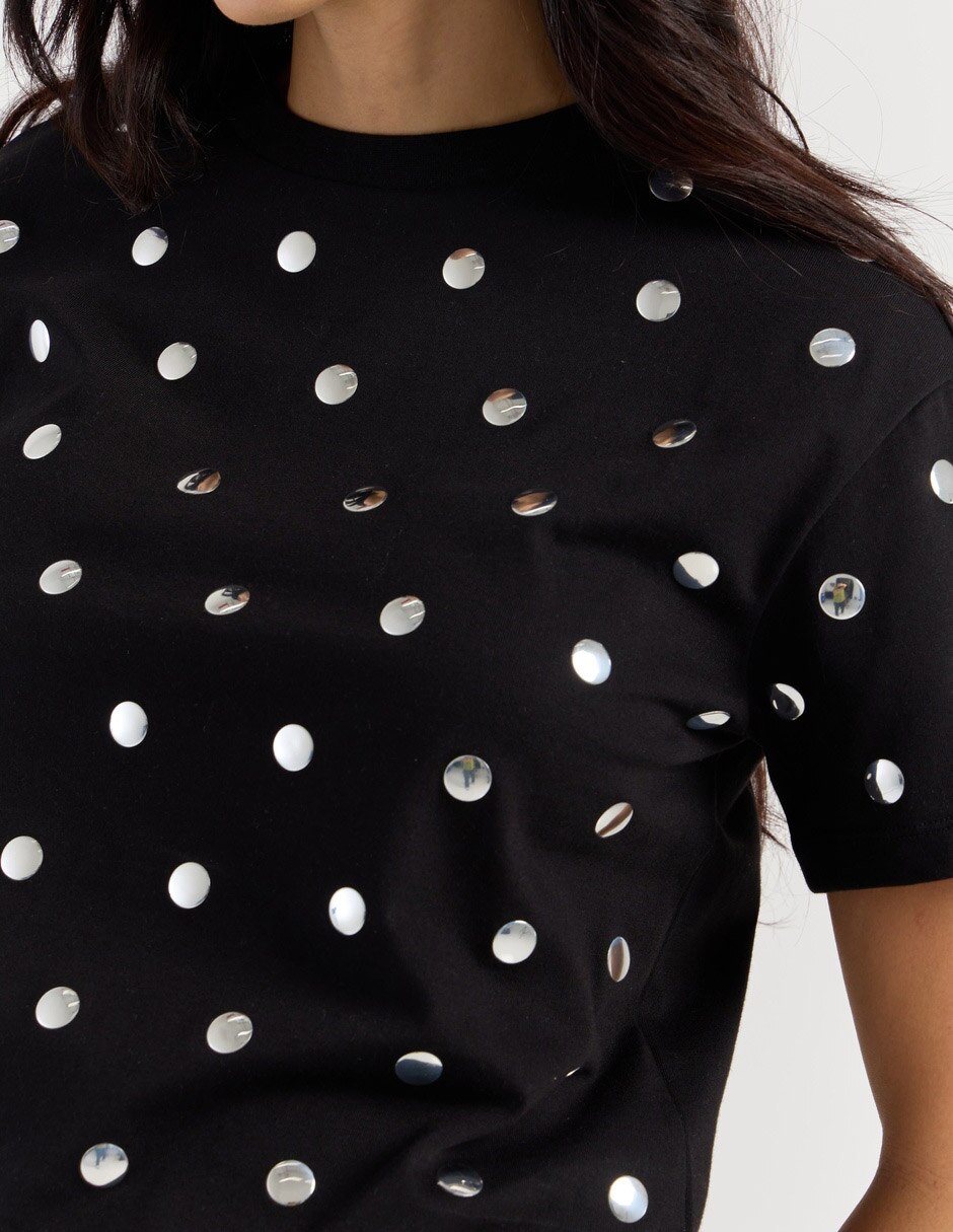 Playera manga corta cuello redondo para mujer 4