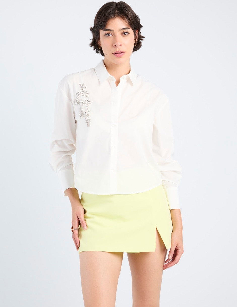 Falda short a la cintura