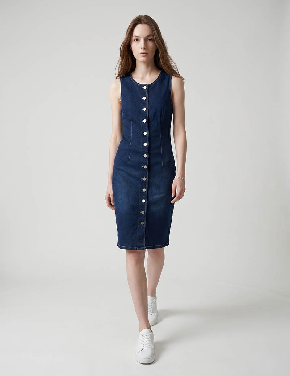 Vestido 3/4 casual Metropolis para mujer