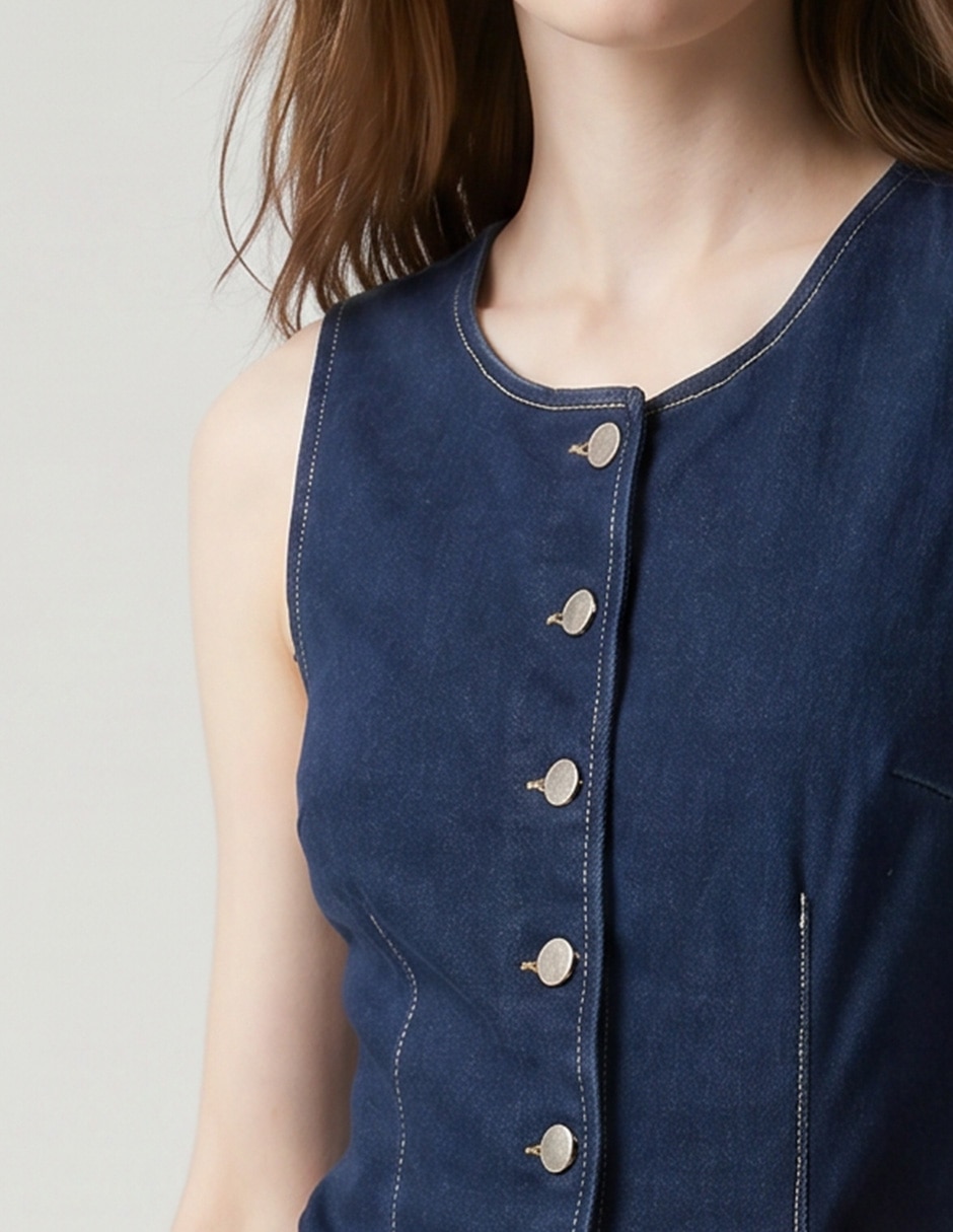 Vestido 3/4 casual Metropolis para mujer