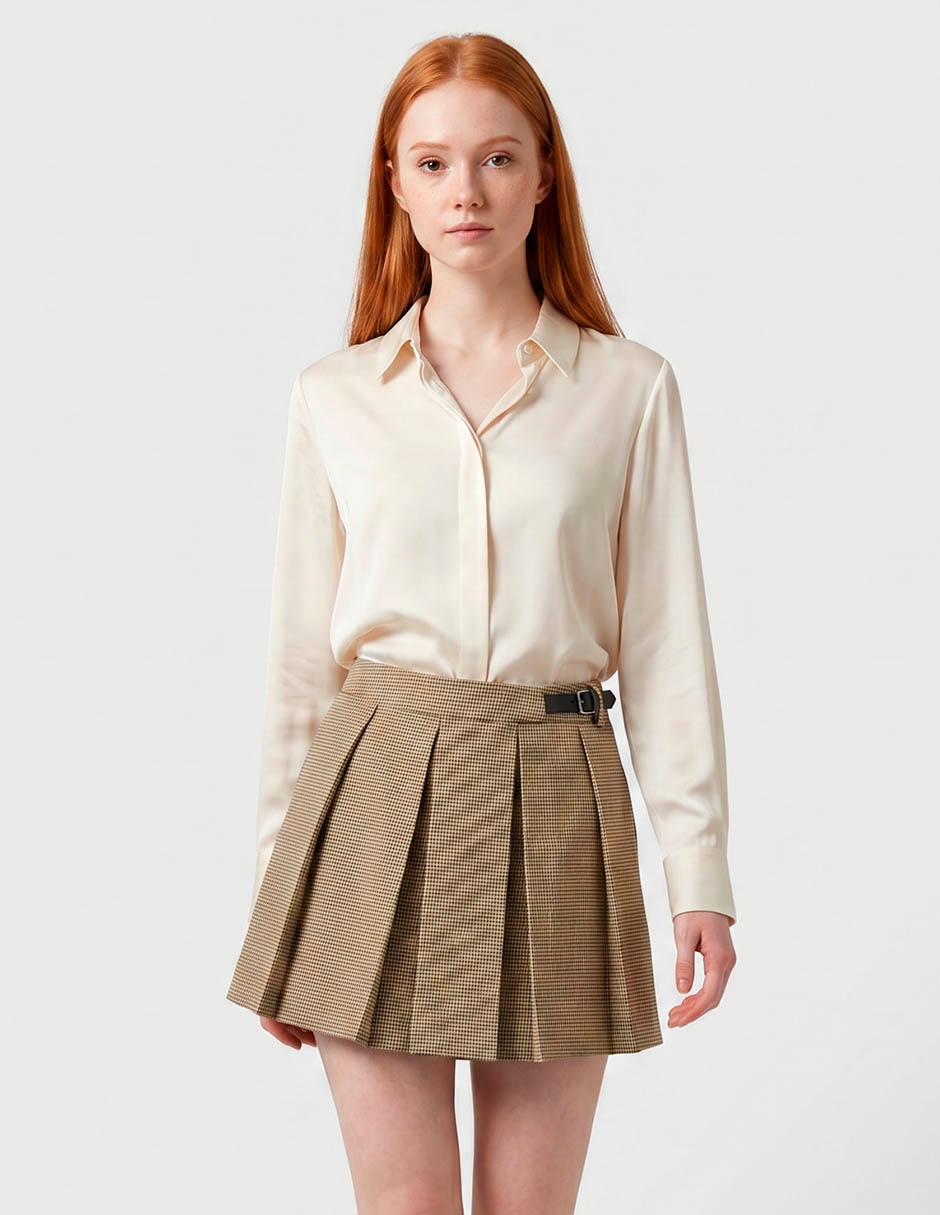 Falda short mini a la cintura Falda short mini a la cintura
