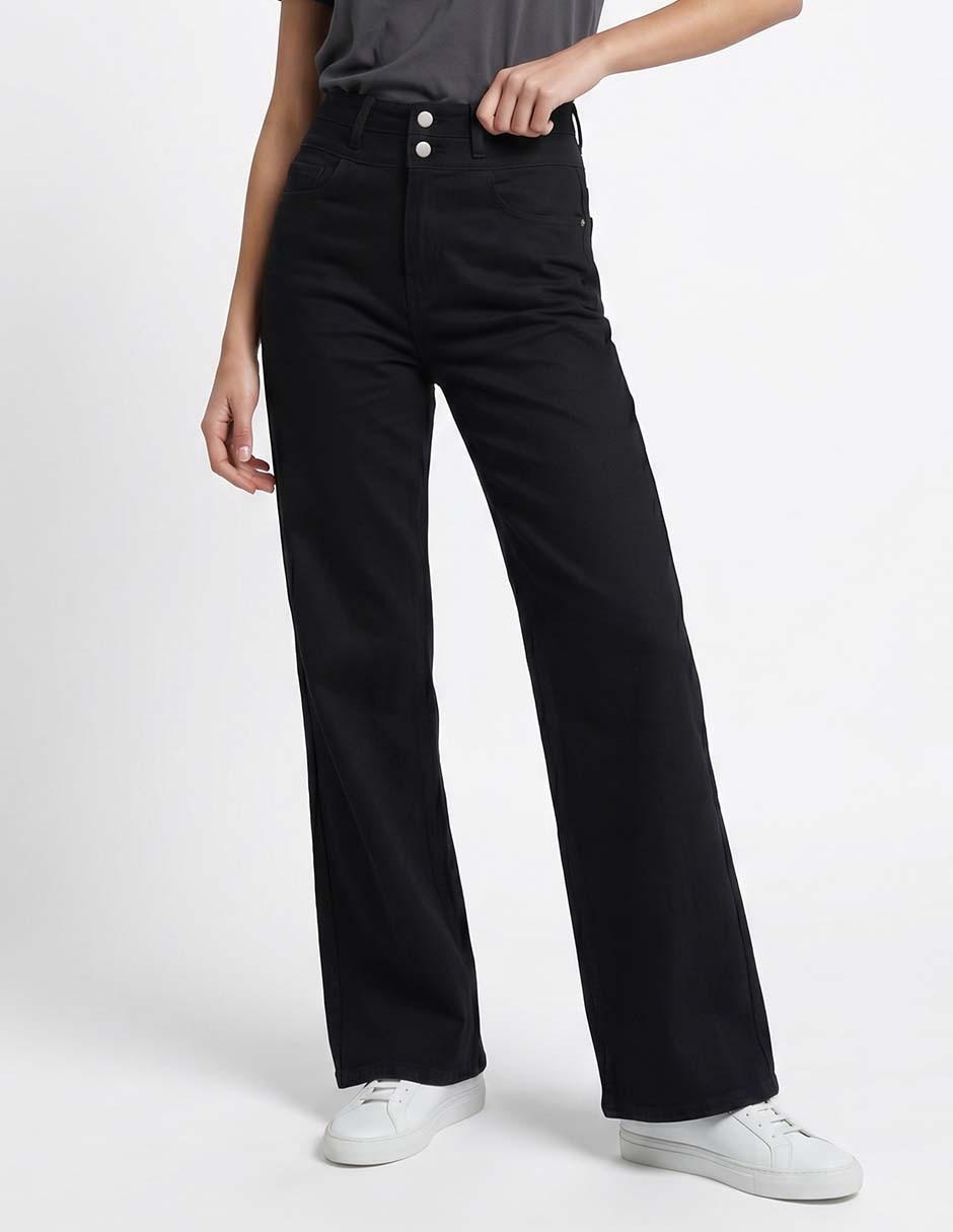 Jeans straight corte cintura para mujer Jeans straight corte cintura para mujer