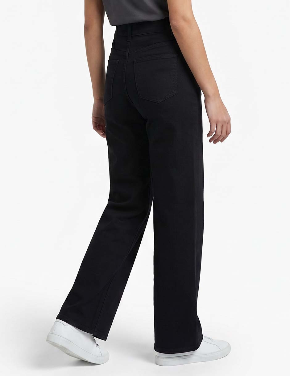 Jeans straight corte cintura para mujer 2