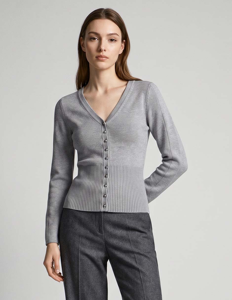 Suéter cuello V para mujer Suéter cuello V para mujer