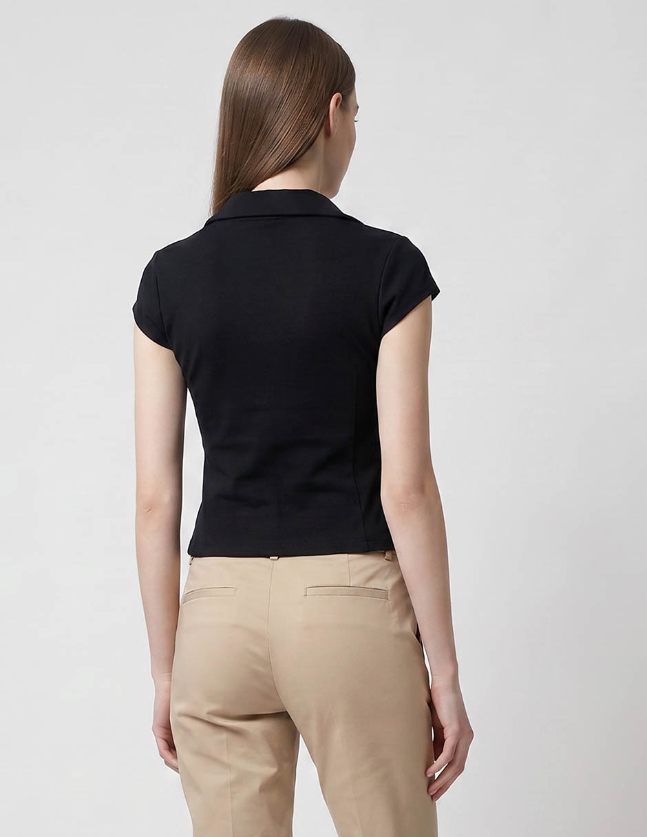 Blusa Metropolis manga corta para mujer para mujer