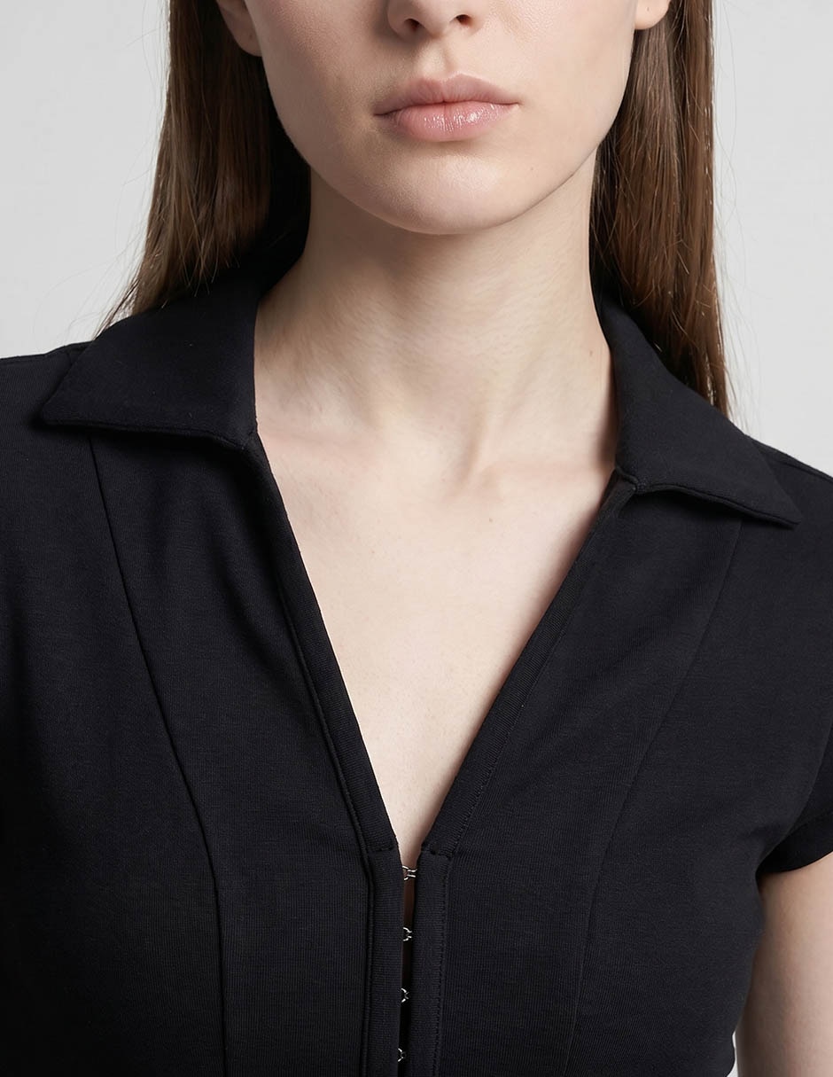 Blusa Metropolis manga corta para mujer para mujer