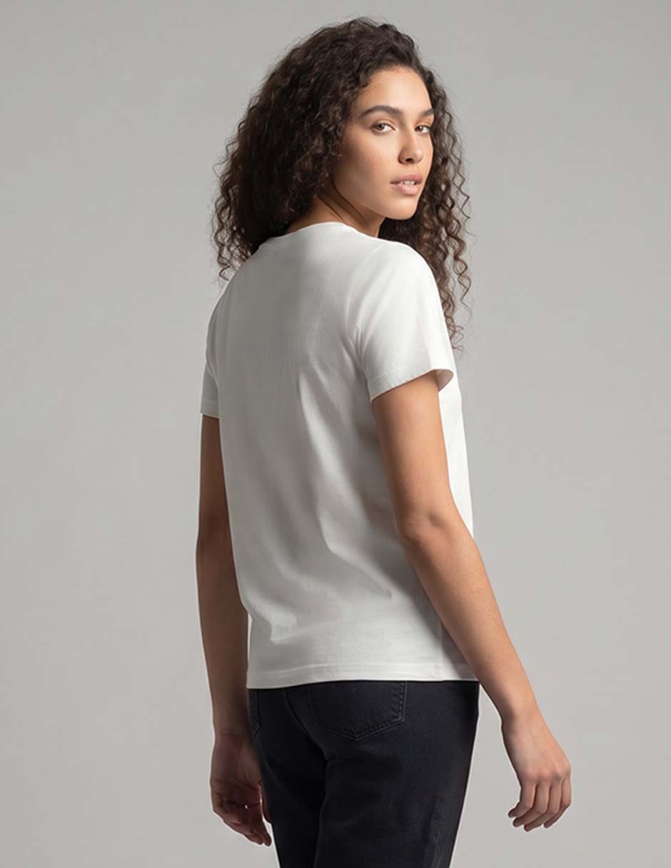 Playera manga corta cuello redondo para mujer 2