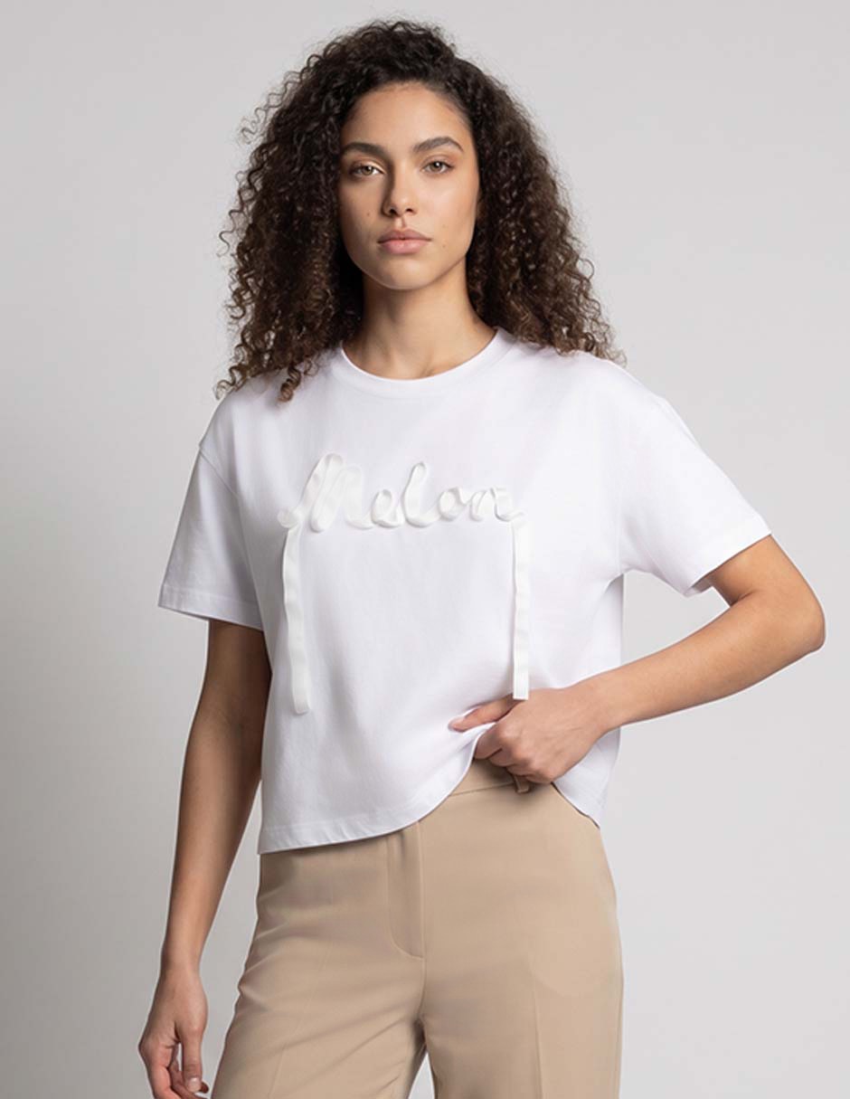 Playera manga corta cuello redondo para mujer Playera manga corta cuello redondo para mujer