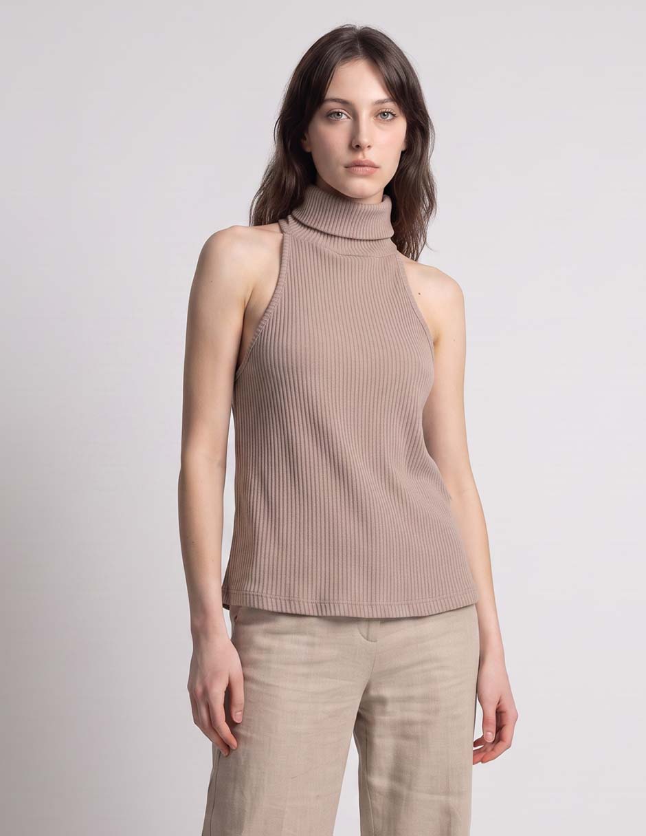 Blusa sin manga para mujer