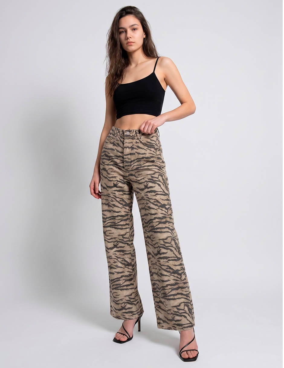 Jeans relaxed wide leg para mujer 2