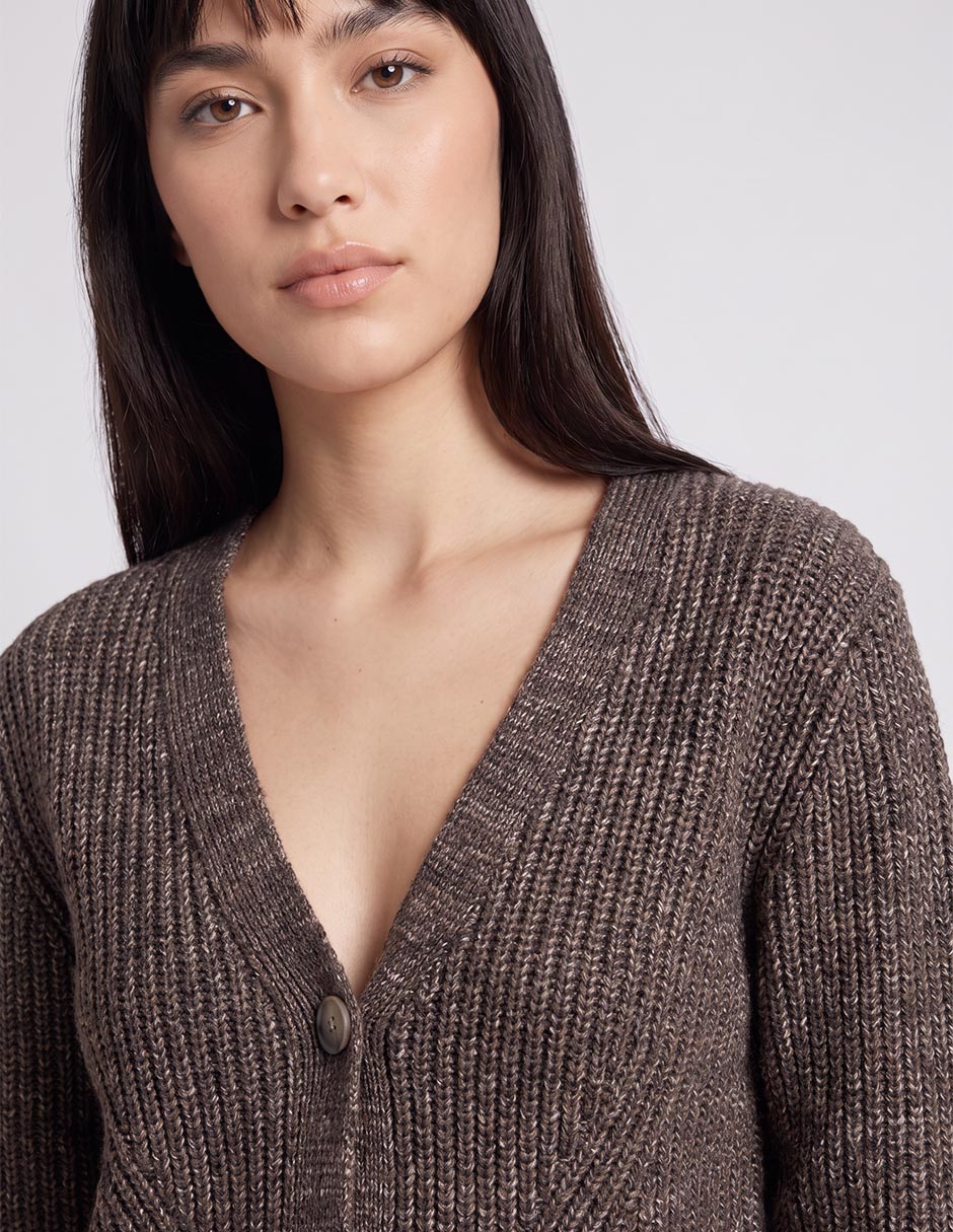 Suéter cuello v para mujer 2