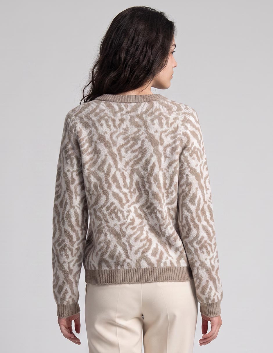 Suéter cuello redondo para mujer 2