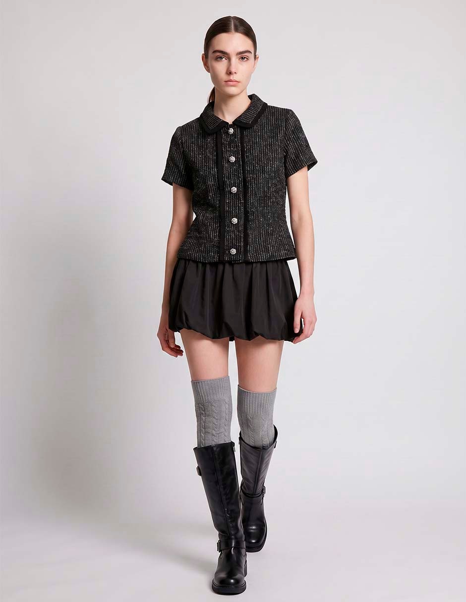Blusa manga corta para mujer