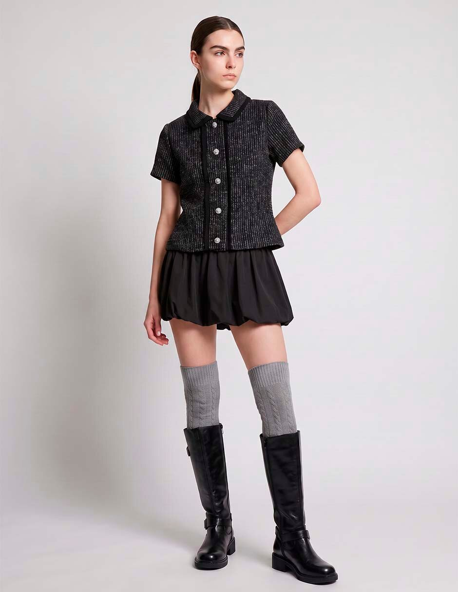 Blusa manga corta para mujer 4