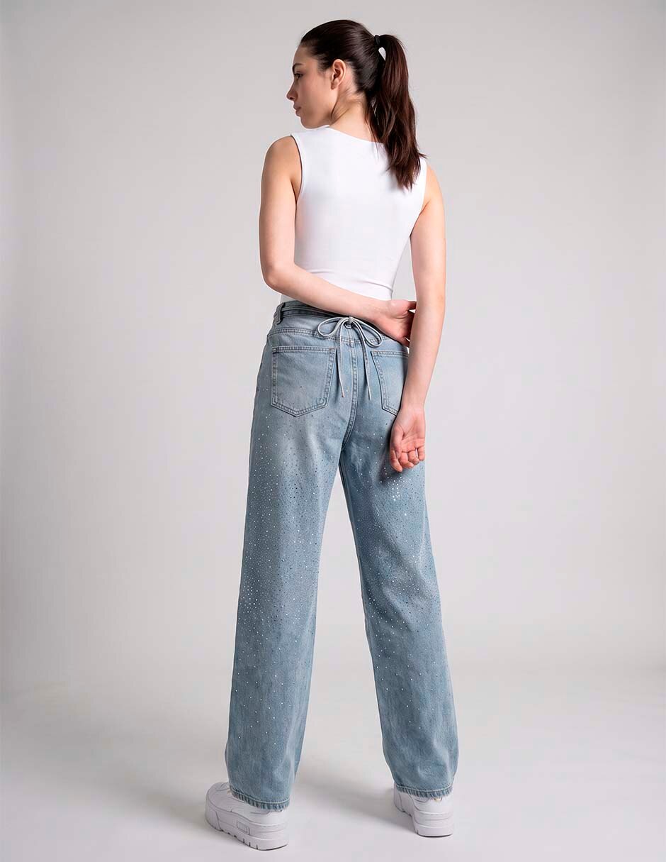 Jeans relaxed barrel para mujer 2